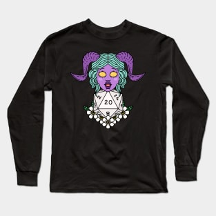 D20 and Tiefling Long Sleeve T-Shirt